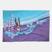 Vembanad Lake, Indien Reiseplakat Geschirrtuch (Horizontal)