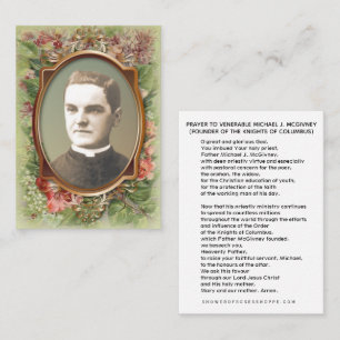 Ven. Michael McGivney Knights of Columbus CARD Platzkarte