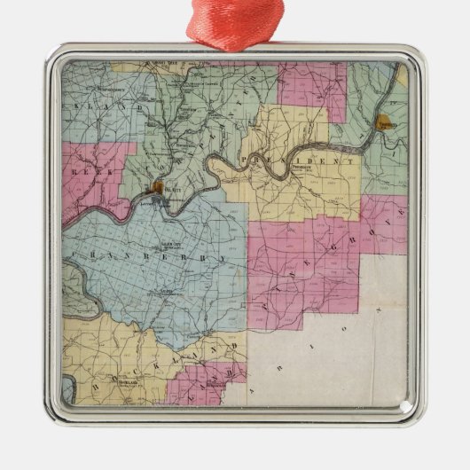 Venango Co, PA Ornament Aus Metall (Vorne)