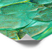 Venatische Maske auf hellgrün verkörpert Poster (Ecke)