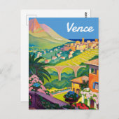 Vence, Côte d'Azur, Frankreich, Postkarte (Vorne/Hinten)