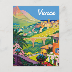 Vence, Französische Riviera, Frankreich, Postkarte