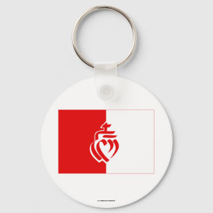 Vendée Flagge Schlüsselanhänger