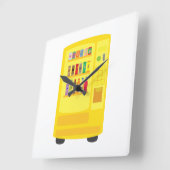 Vending Machine Quadratische Wanduhr (Winkel)