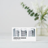 Vending Service Vendor Food Snack Visitenkarte (Stehend Vorderseite)