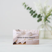 Vendo queso fresco visitenkarte (Stehend Vorderseite)