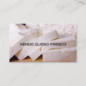 Vendo queso fresco visitenkarte (Vorderseite)