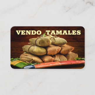 Vendo tamales Business Card Visitenkarte