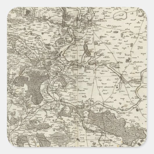 Vendome Quadratischer Aufkleber (Vorderseite)