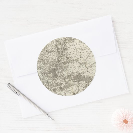 Vendome Runder Aufkleber (Umschlag)