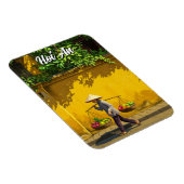 Vendor in Hoi An Vietnam Travel Magnet (Rechte Seite)