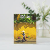 Vendor in Hoi An Vietnam Travel Postkarte (Stehend Vorderseite)