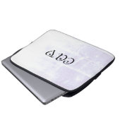 Vendredi Cornflower Blue Laptopschutzhülle (Vorne Knopf)