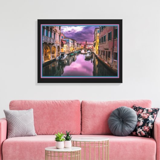 Venedig am Abend Leinwand (Insitu (Wohnzimmer))