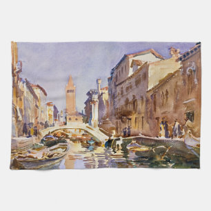 Venedig Aquarell-Kanal Kunst Küchentuch