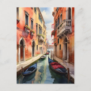 Venedig Aquarell Kunst Postkarte
