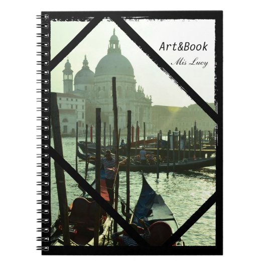 Venedig, Architektur, Gondeln (Notebook) Notizblock (Vorderseite)