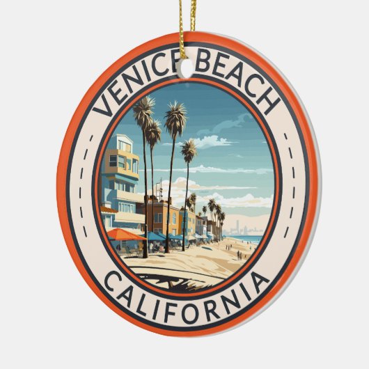 Venedig Beach California Keramik Ornament (Links)