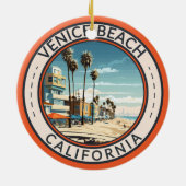Venedig Beach California Keramik Ornament (Hinten)