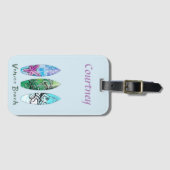 Venedig Beach California Surfboards Personalisiert Gepäckanhänger (Vorderseite (Horizontal))