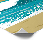 Venedig Beach California Vintage Poster (Ecke)