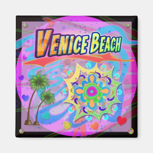 Venedig Beach True Progress Magnet (Vorne)