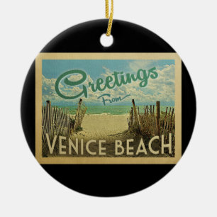 Venedig Beach Vintage Keramik Ornament