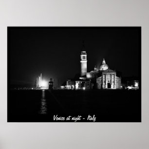Venedig bei Nacht, Italien Nr.1 (Poster) Poster