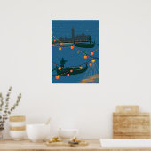 Venedig bei Nacht Poster (Küche)