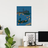 Venedig bei Nacht Poster (Heimbüro)
