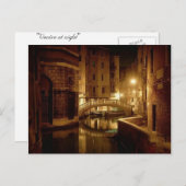 Venedig bei Nacht - schöne Postkarte (Vorne/Hinten)
