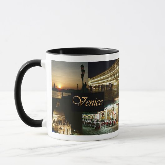 Venedig bei Nacht Tasse (Links)