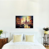 Venedig bei Sunset mit Gondeln am Canal Grande | Poster