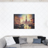Venedig bei Sunset mit Gondeln am Canal Grande | Poster