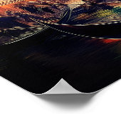 Venedig bei Twilight: Gondeln und leuchtende Himme Poster (Ecke)