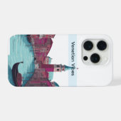 Venedig Blau Drift Moderne Coole Ästhetik Handyhül iPhone Hülle (Rückseite (Horizontal))