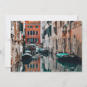 Venedig Boote Einladung