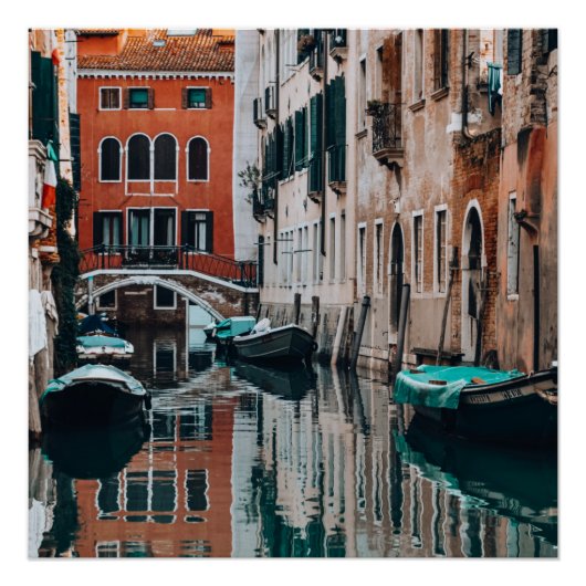 Venedig Boote Poster (Vorderseite)
