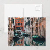 Venedig Boote Postkarte (Vorne/Hinten)