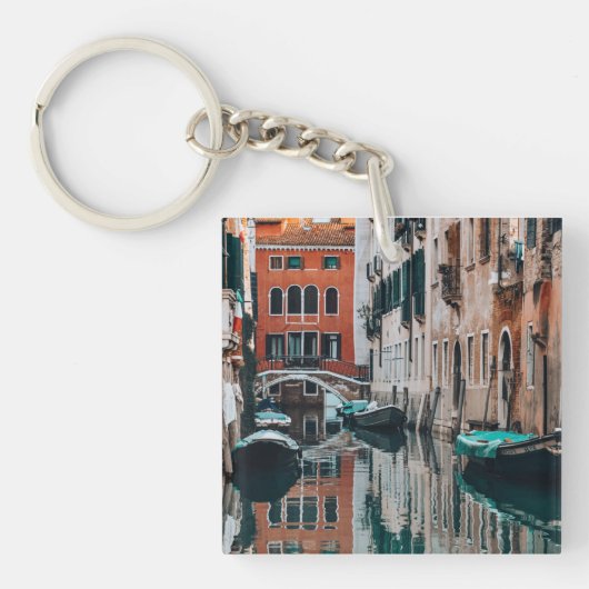 Venedig Boote Schlüsselanhänger (Vorderseite)