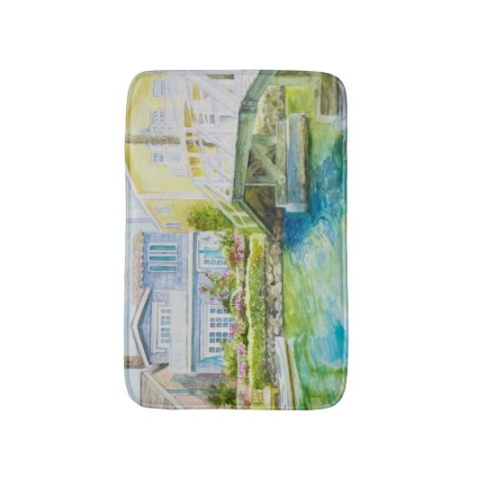 Venedig-Brücke Badematte (Vorderseite Vertikal)