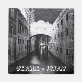 Venedig Brücken bei Nacht (Kühlschrankmagnet) Magnet