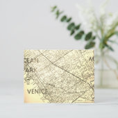 Venedig, CA Vintage Karte (Stehend Vorderseite)