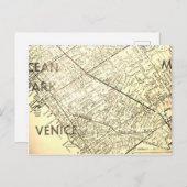 Venedig, CA Vintage Karte (Vorne/Hinten)