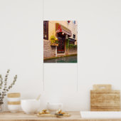 Venedig Canal Architecture Ristorante Street Poster (Küche)