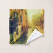 Venedig Canal Balcony Malerei Badhandtuch Set (Waschlappen)