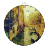 Venedig Canal Balcony Malerei Dartscheibe (vorne)