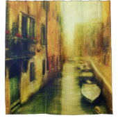 Venedig Canal Balcony Malerei Duschvorhang (Vorderseite)