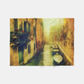 Venedig Canal Balcony Malerei Fleecedecke (Vorderseite (Horizontal))