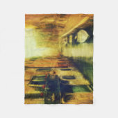 Venedig Canal Balcony Malerei Fleecedecke (Vorderseite)